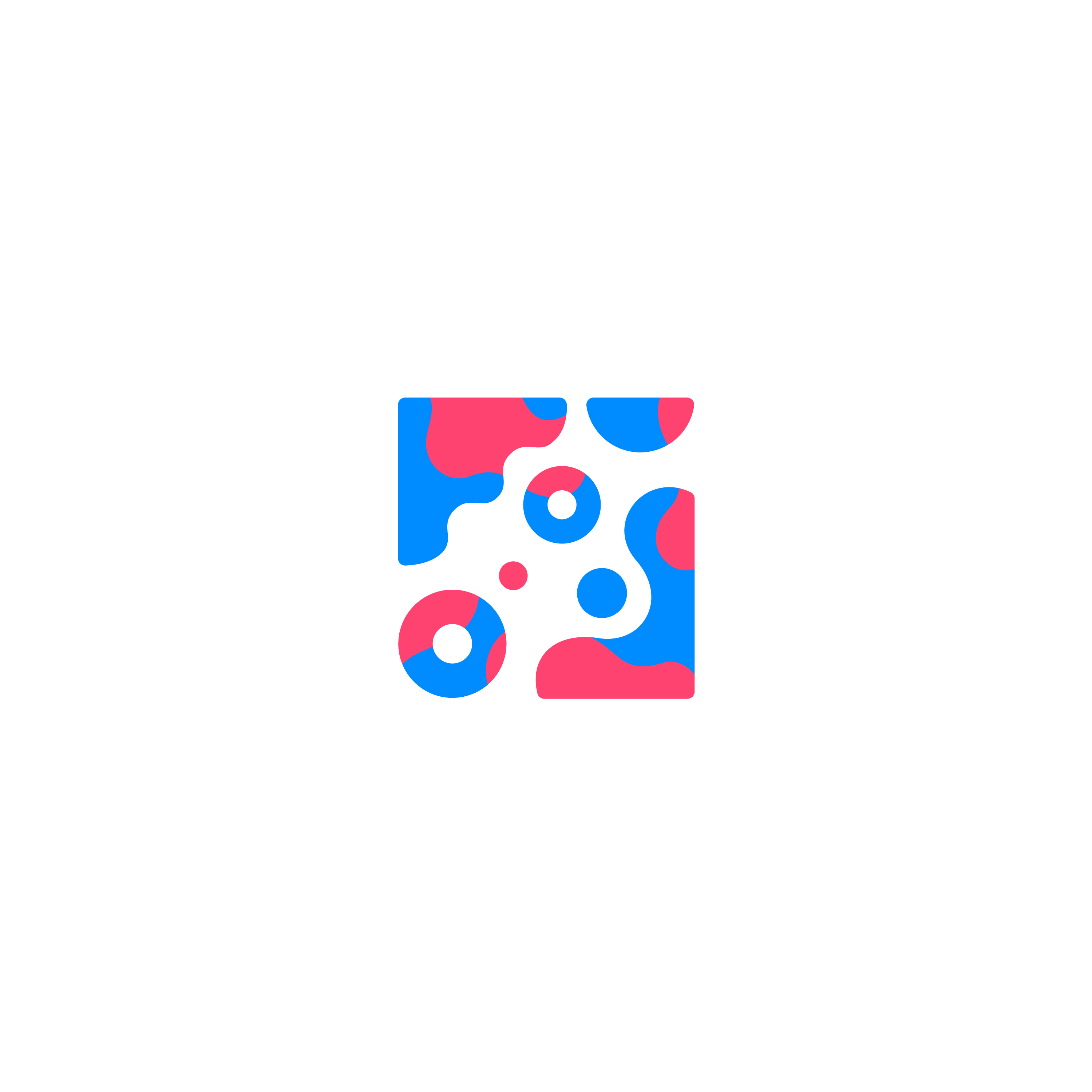 Floating hands creating a website